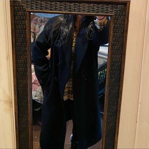 Joans NY Black wool pea coat
